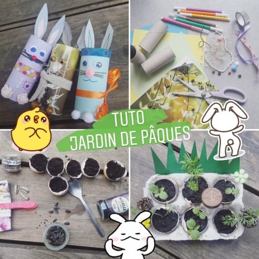 tuto diy paques recuperation recup fait maison facile enfants jardin jardinage semis coquilles d'oeufs