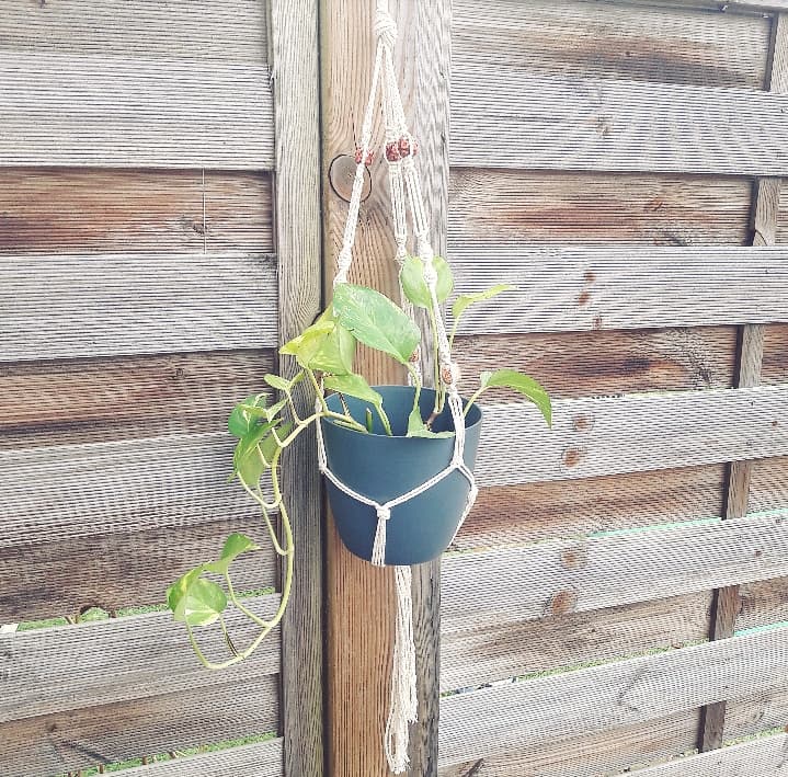 tuto diy comment faire suspension macrame plante