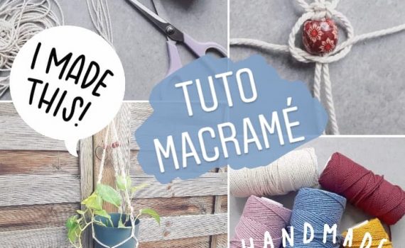 tuto diy comment faire suspension macrame plante