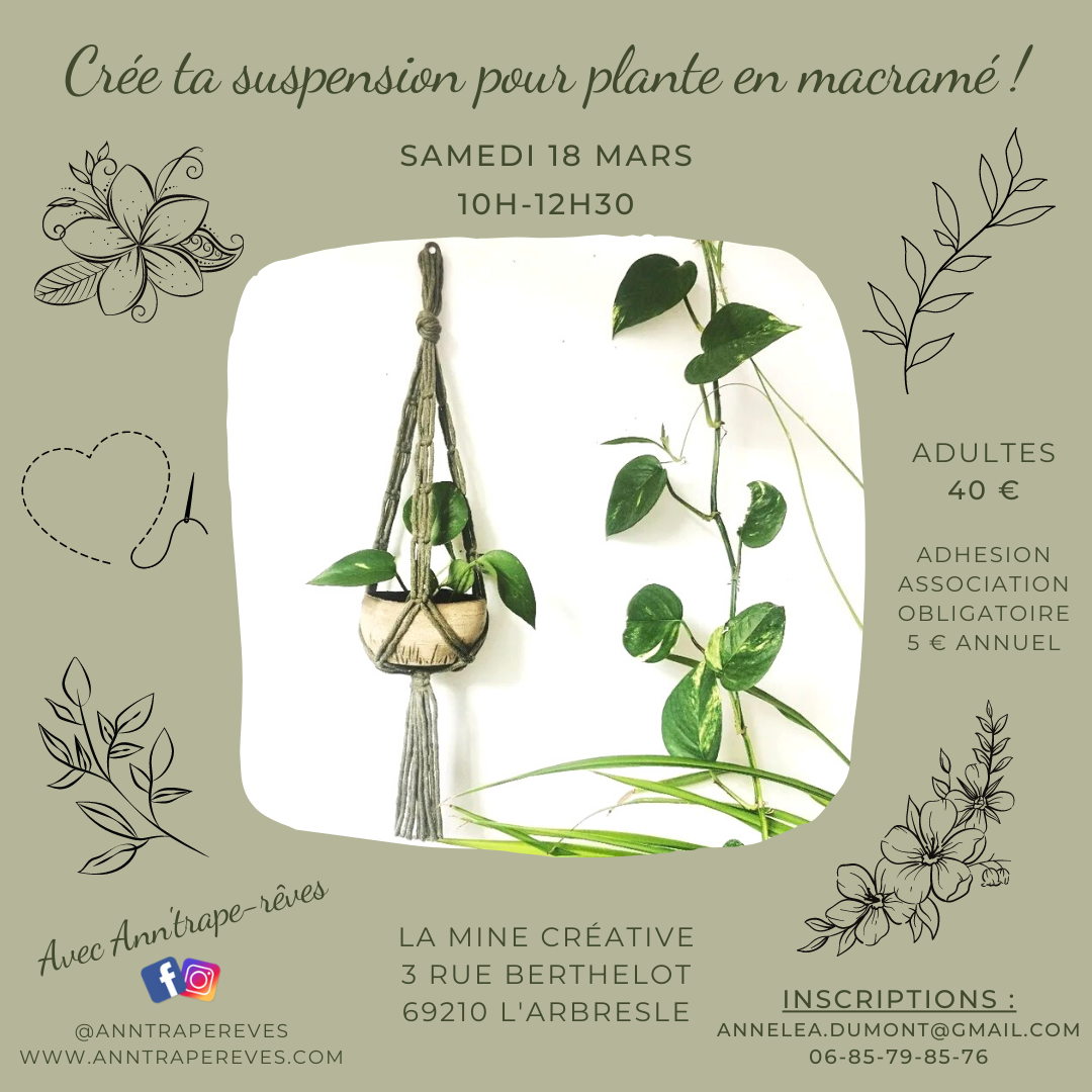 atelier créatif, stage DIY, activité rhône-alpes, azergues, l'arbresle, fait main, création