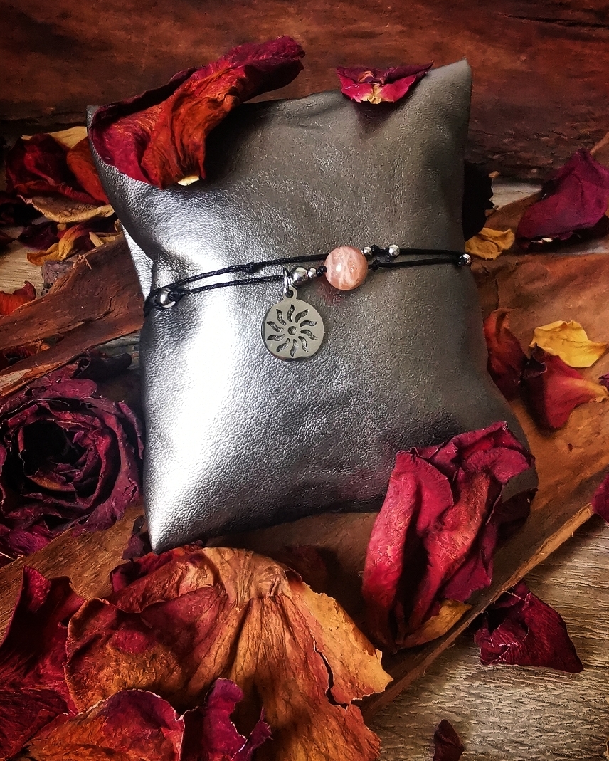 bracelet pierre de soleil bijoux bohèmes fait main